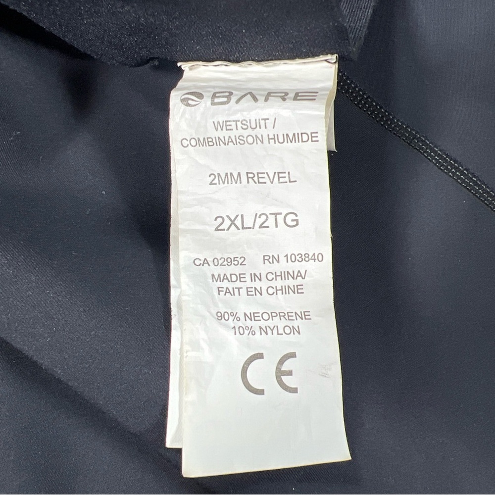 Bare 2mm Revel Shorty Wetsuit Men’s XXL Black Gray Scuba Diving Surfing - Picture 6 of 9